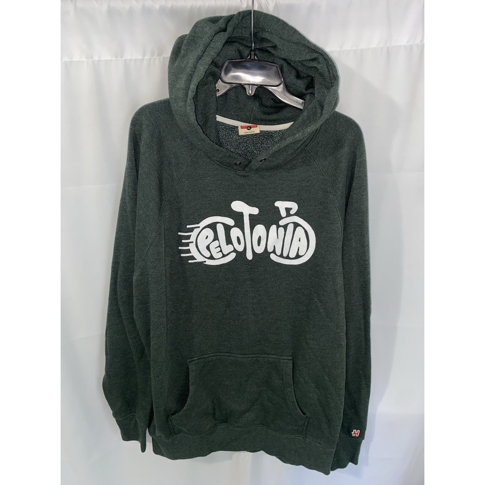 Homage Pelotonia Cycling Columbus Ohio Green Hoodie Hooded Sweatshirt XL